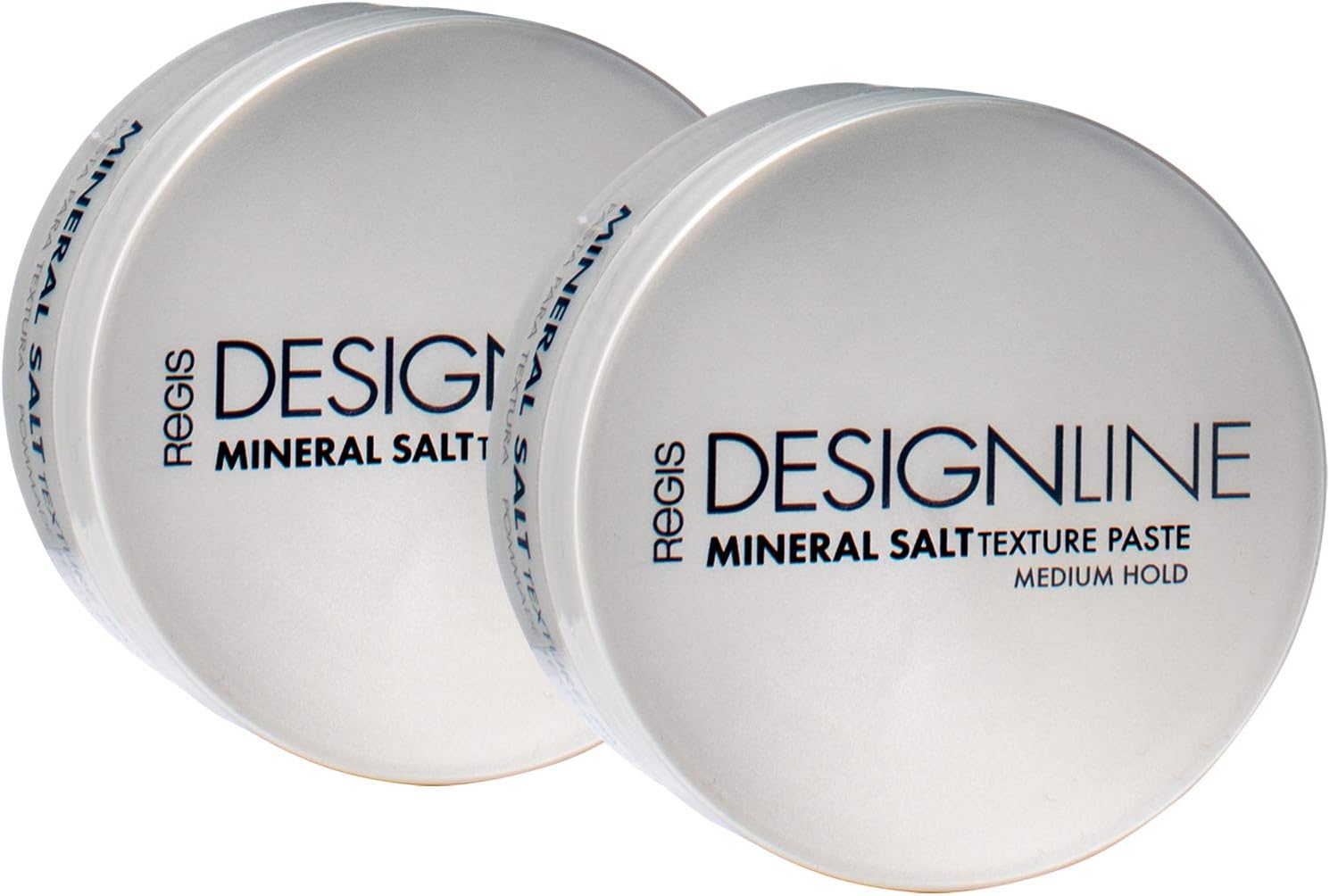 Mineral Salt Texture Paste, 2 oz - Regis DESIGNLINE - Ultimate Multi-Tasking Styling Paste with Semi-Matte Finish for Damp, Dry, Long, or Short Hair (2 oz (2 Pack))