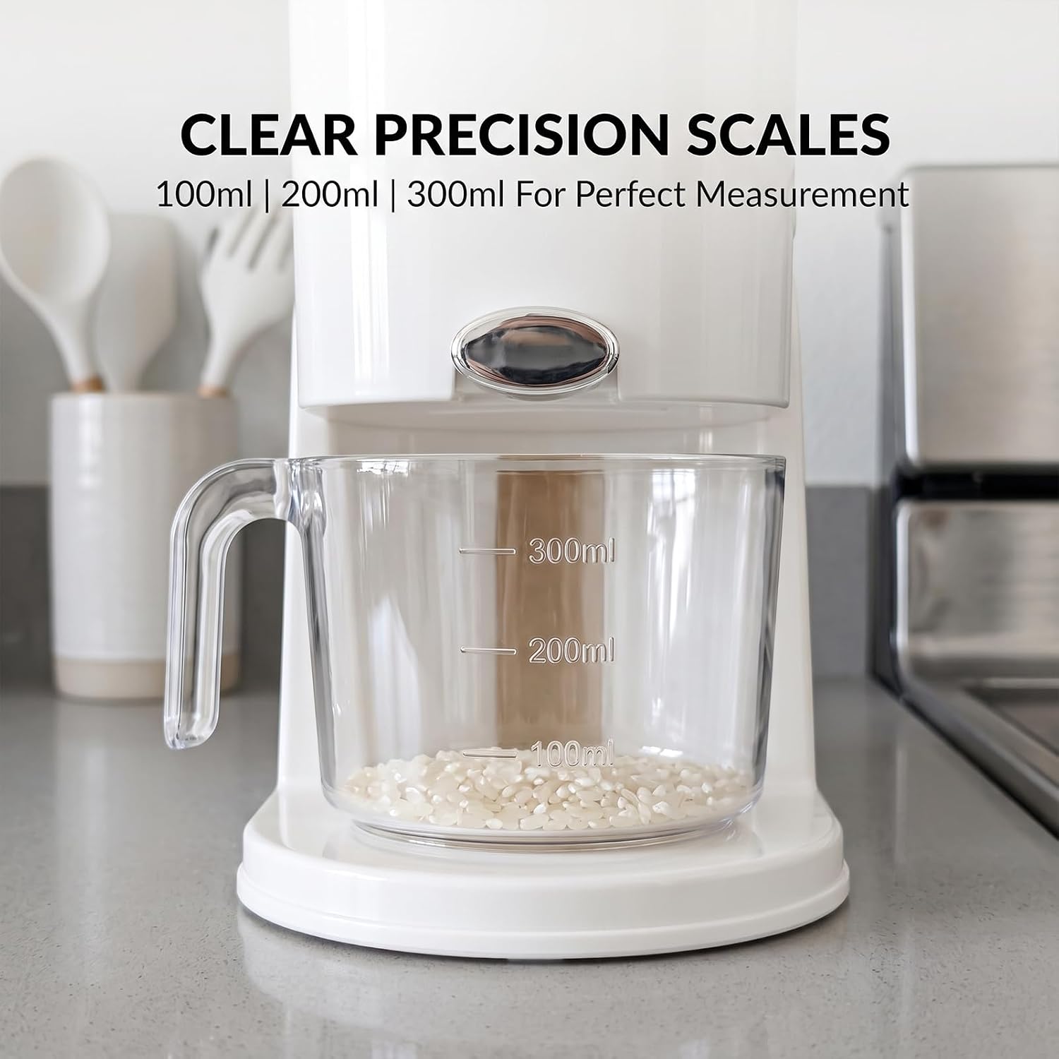 Rice Dispenser 22 Lbs, Food Storage Container For Rice, Cereal, Grain