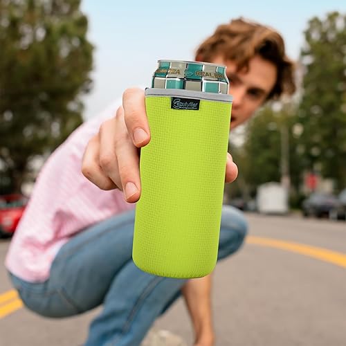 Miniatura 6 de Beautyflier Paquete de 8 fundas aislantes antideslizantes de neopreno en relieve para botella de agua de 24 onzas, cubierta de vidrio para beber de