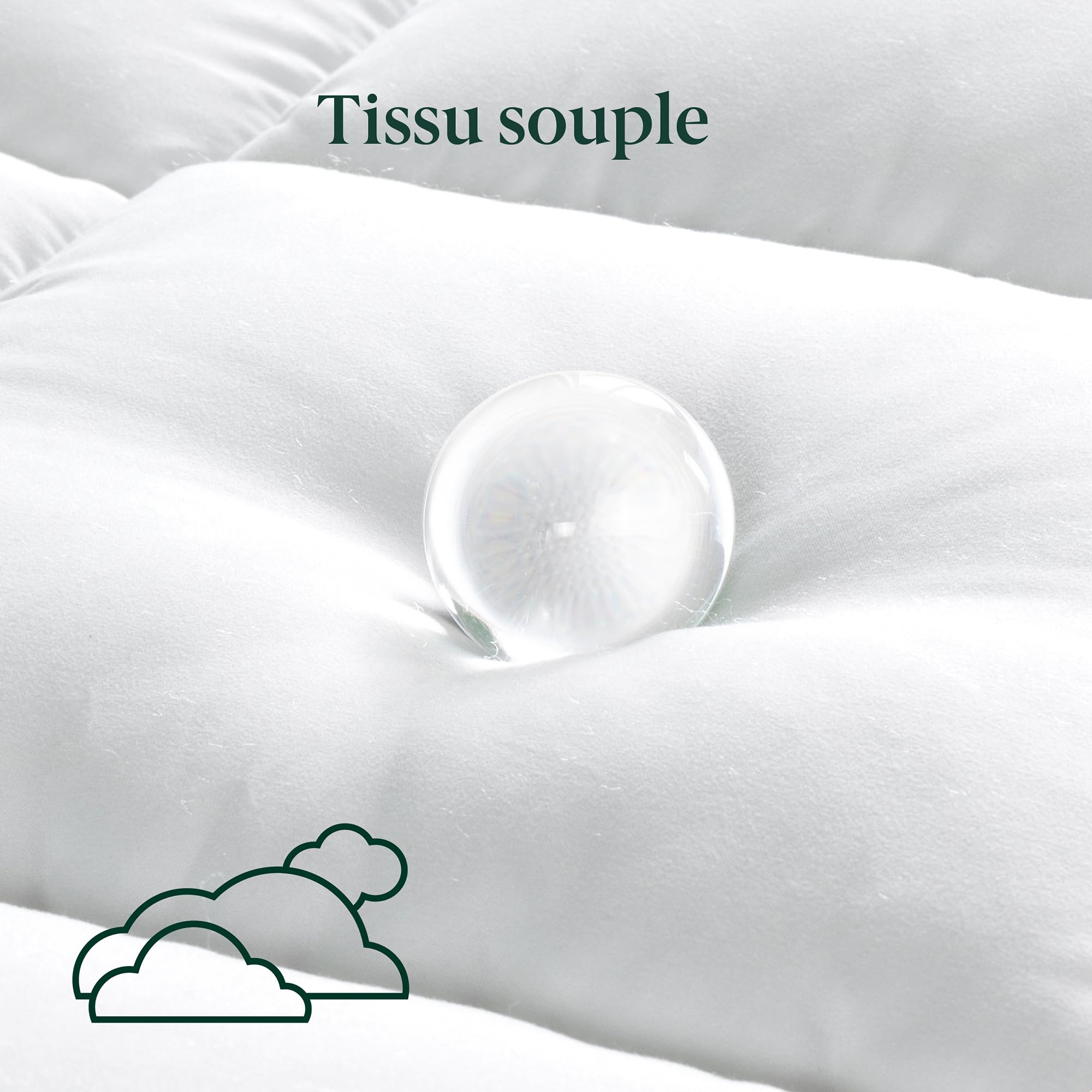Sur-matelas 90x190 mousse mémoire de forme - epaisseur 10 cm – housse amovible