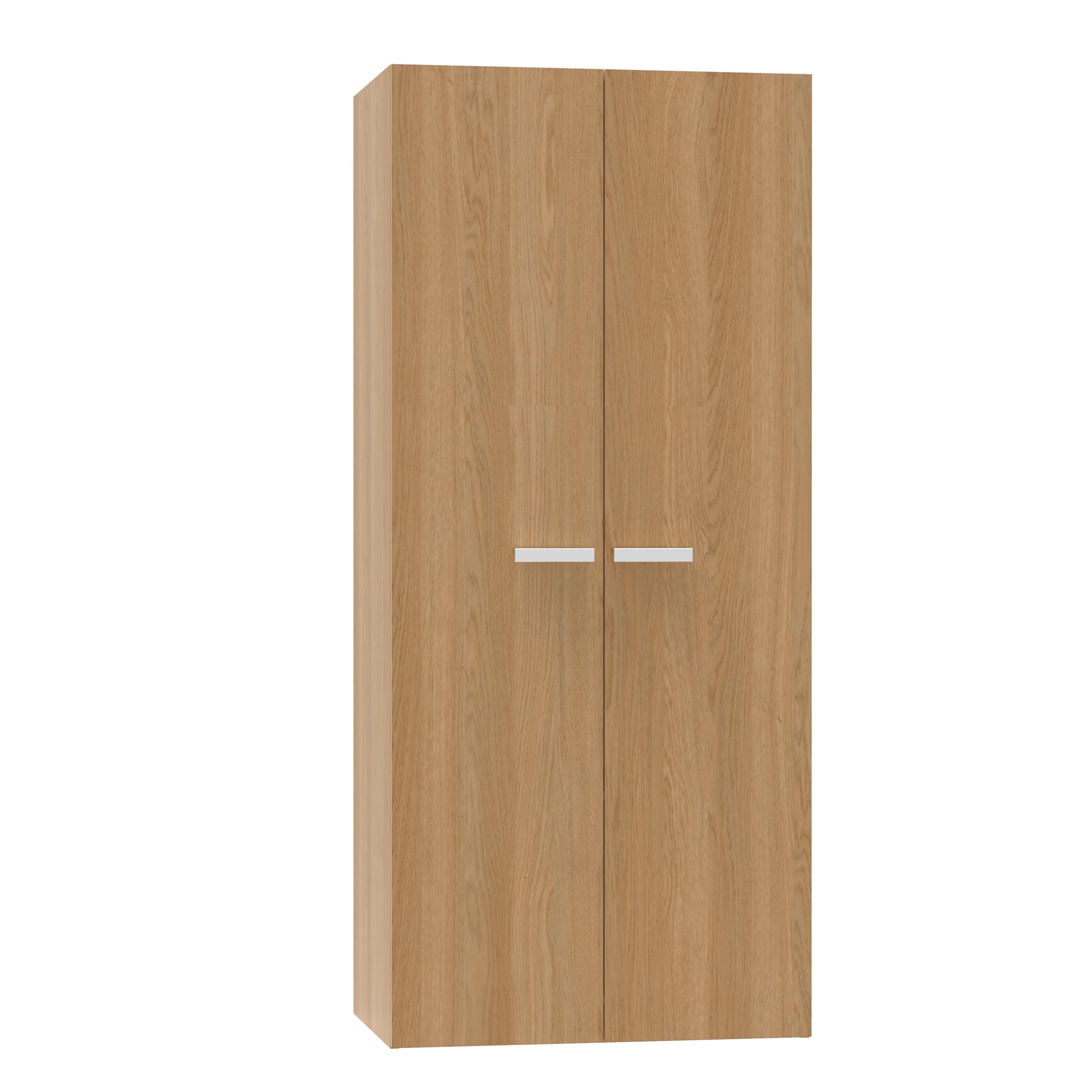 Armadio Moderno Tibet 2 Ante E 2 Cassetti - Rovere Cambrian, 180x74x50cm | Collezione Muebles Pitarch