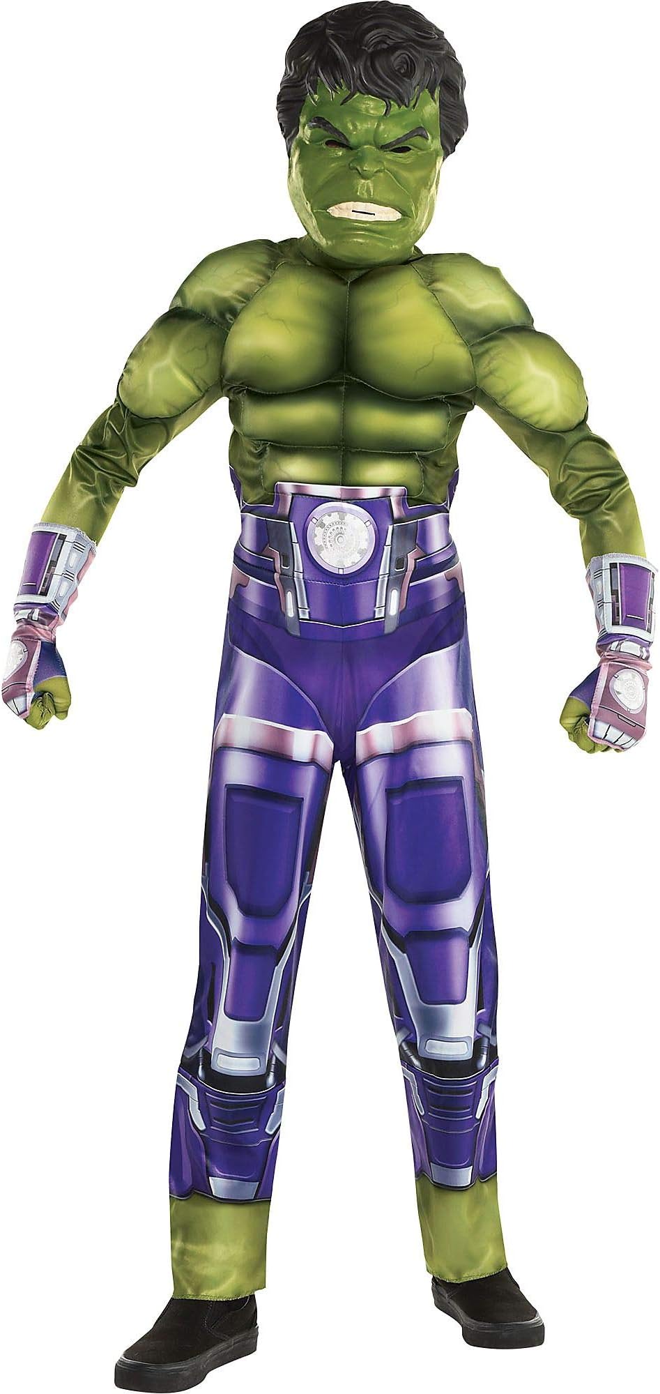 Party City Hulk Halloween Costume for Boys, Marvel’s Avengers Video Game, Includes Jumpsuit, Mask and Gloves