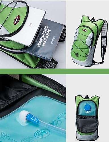 Miniatura 4 de Monvecle - Mochila de agua con vejiga para andar en bicicleta Senderismo, escalar + 2L Bolsa de hidratación
