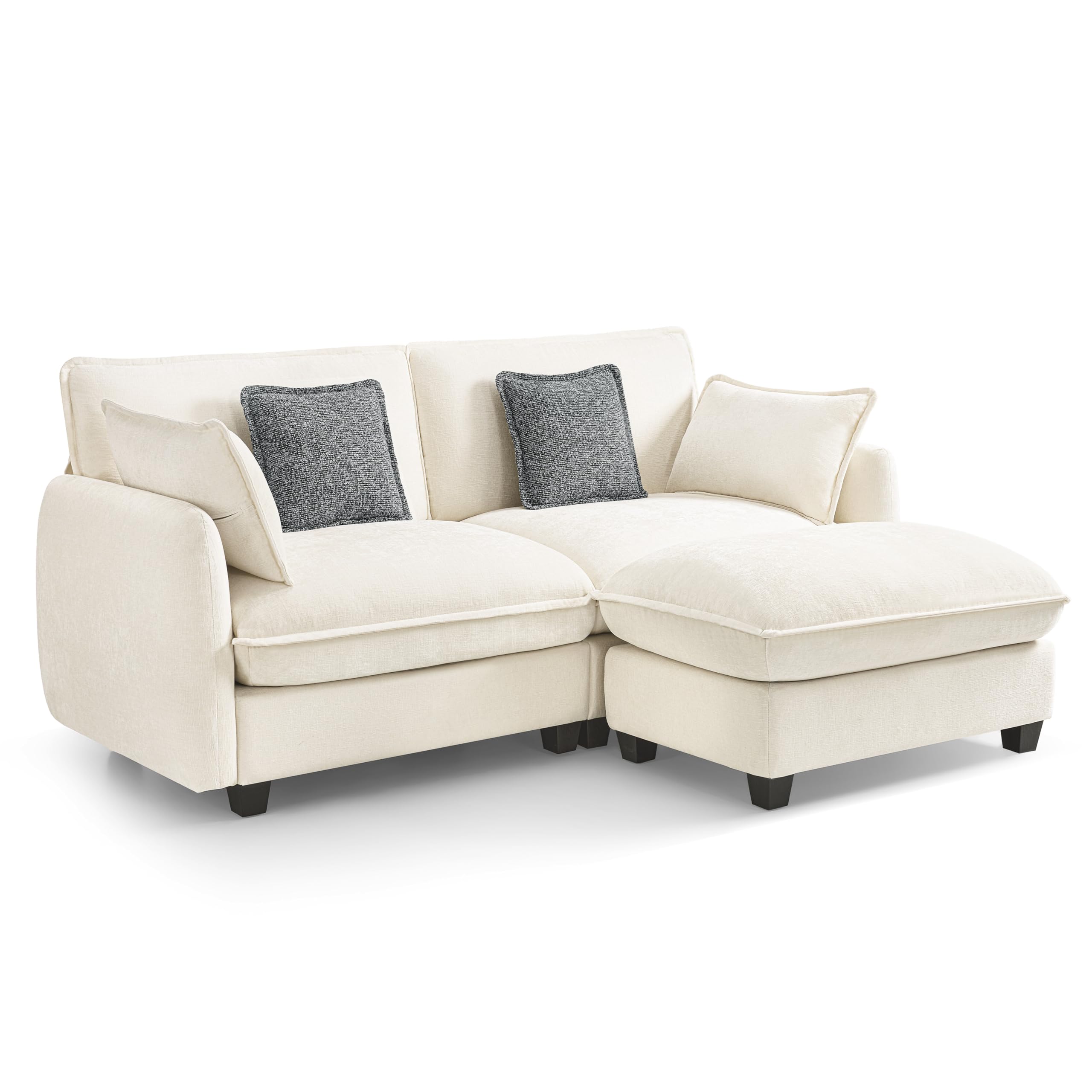 MCombo Oversized Modular Sectional Sofa FSC Certified L Shaped Cloud Sectional Couches for Living Room Deep Seat Modular