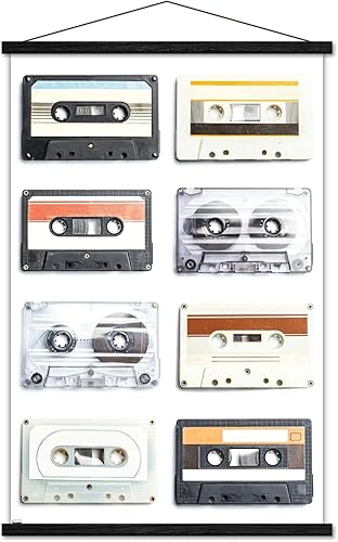 Miniatura 6 de Trends International Póster de pared de casetes, 22.375 x 34 pulgadas, versión sin marco Versión sin marco,Versión enmarcada Barnwood,Versión con