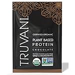 Truvani Vegan Pea Protein Powder | Chocolate | 20g Organic Plant Based Protein | 1 Serving | Keto | Gluten & Dairy Free | Low Carb | No Added Sugar