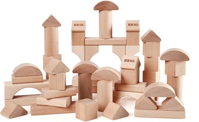 BRIO (ブリオ) つみき50ピース 30113 対象年齢1歳~ 【おもちゃ 玩具 木製おもちゃ プレゼント(誕生日/クリスマス)】