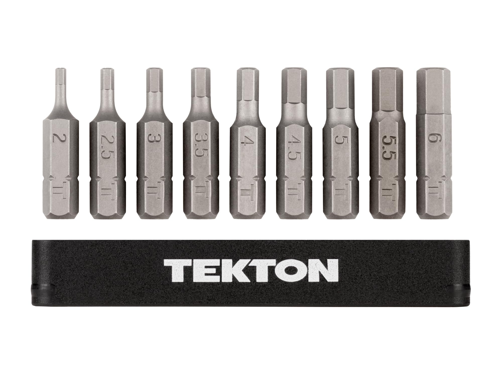 Tekton 1/4" Hex Bit Set with Rail - 9 Piece -3 Tekton 1/4" Hex Bit Set with Rail - 9 Piece -3