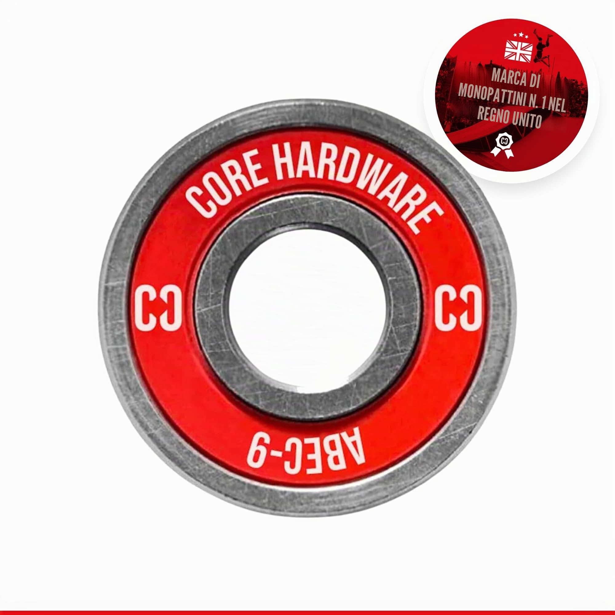 CORE ABEC 9 - Cuscinetti per skateboard, scooter e pattini, confezione da 8