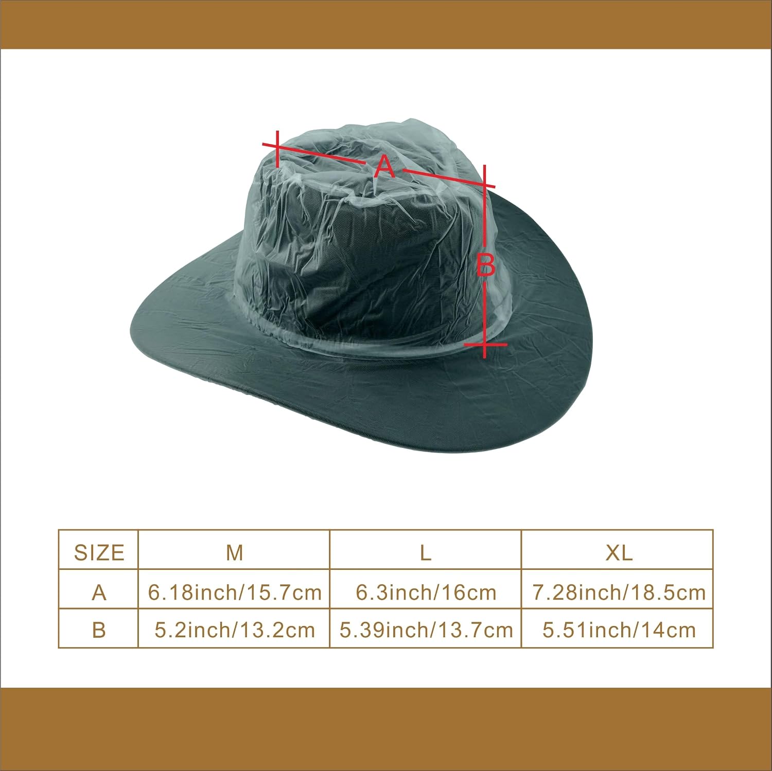 Tang's Hat Rain Cover,Hats Cover Resists rain,Snow,dust,Dirt and Anything ElseToEnsure Your Hat StayLookingnewwhileitTravels image 2
