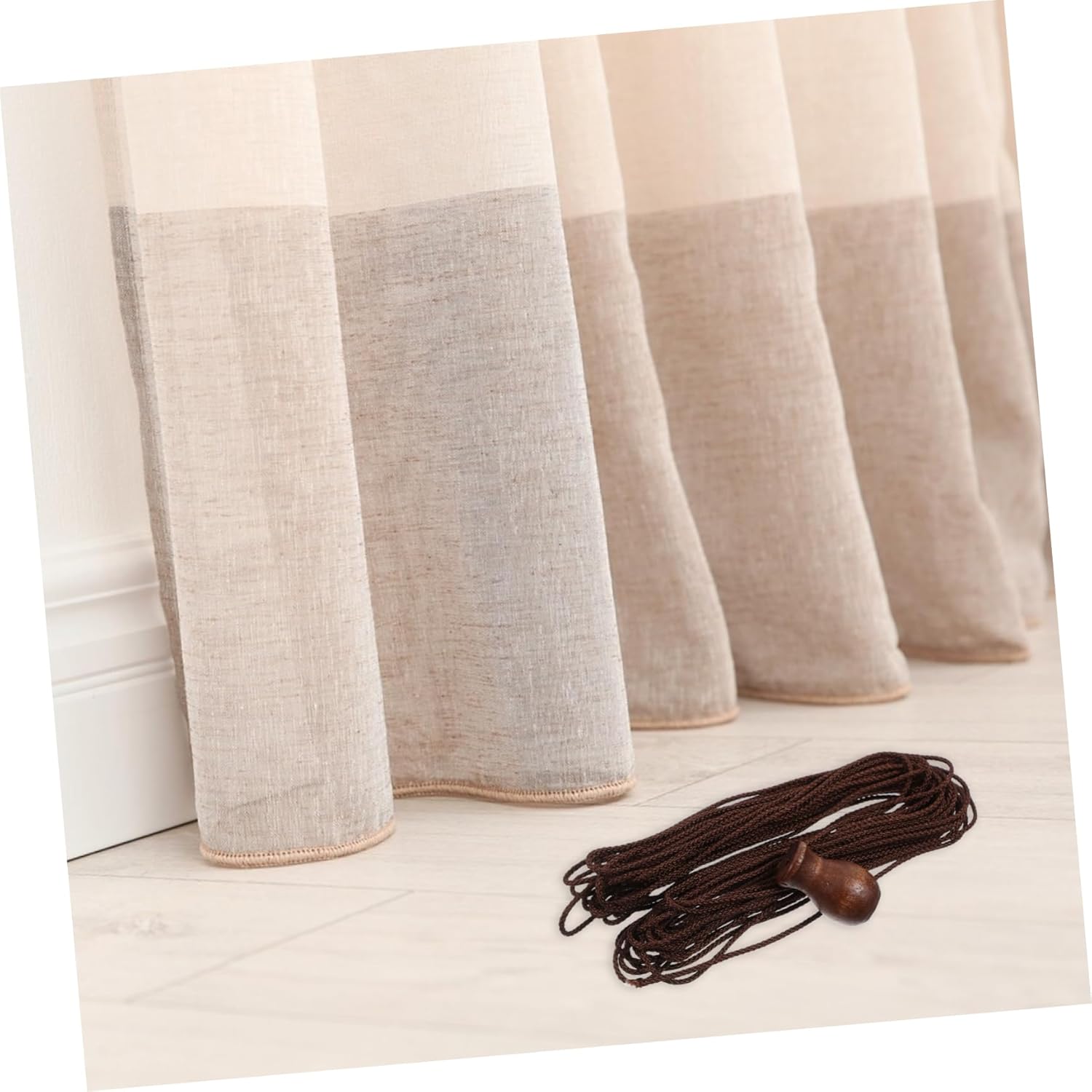 Mipcase 5sets Roller Blind Accessories Kit for Easy Installation and Replacement of Broken Parts Includes Roller Shade Rope and Curtain Fittings for Home Use