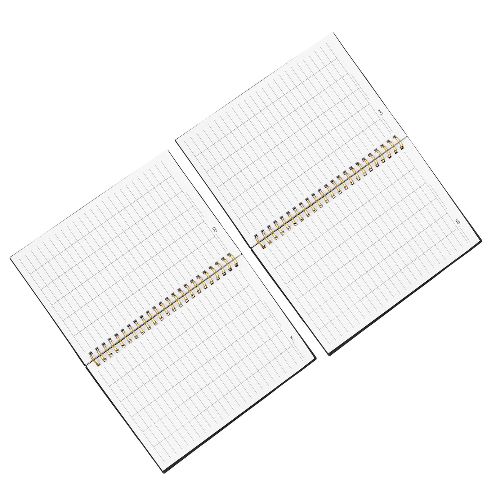 Kisangel 2個冊 横格記録 会計用簿記帳簿 家計簿や人資管理にな財務追跡ノートビジネス用資管理台帳