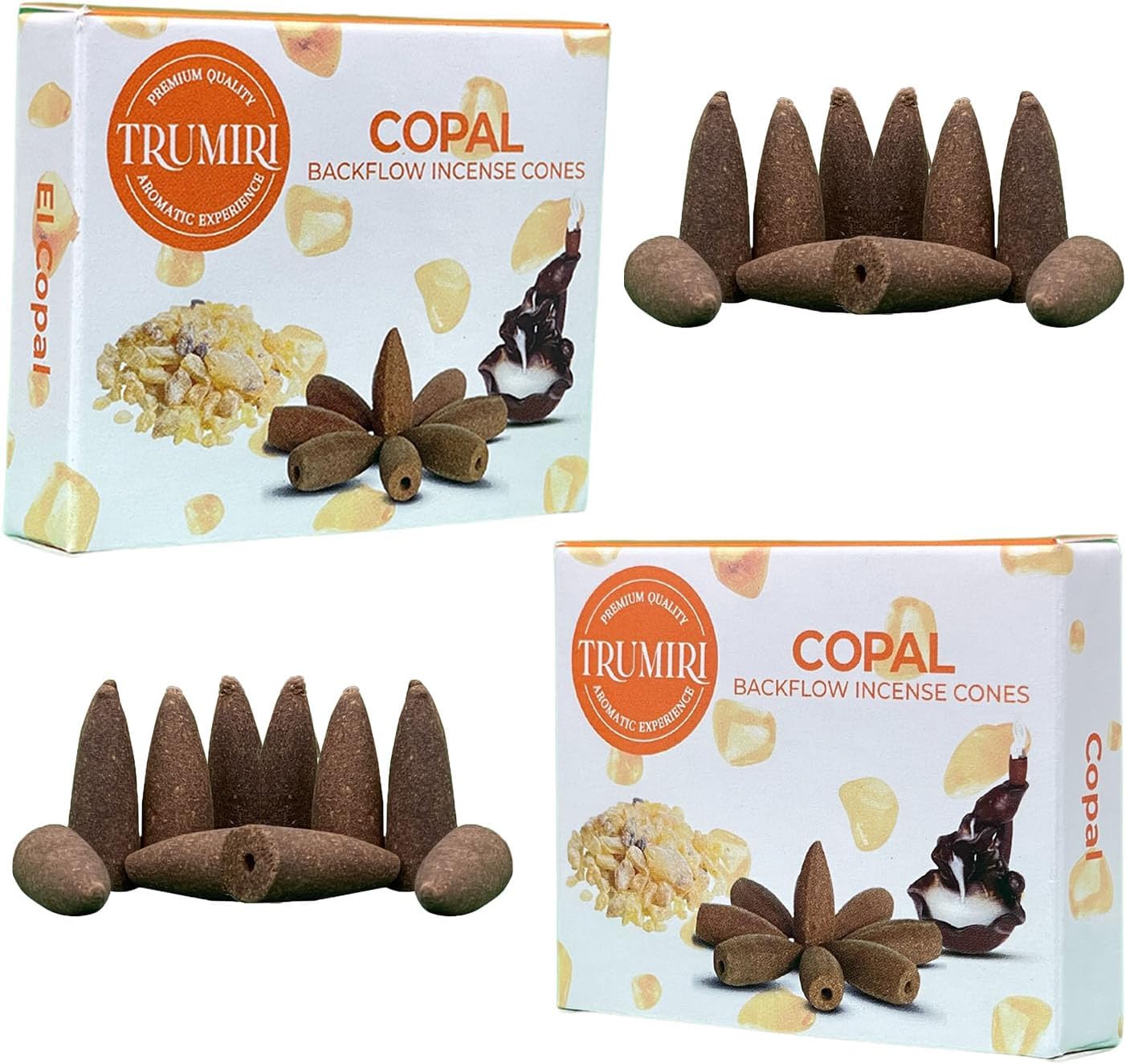 Copal Backflow Incense Cones Total 20 Incense Cones