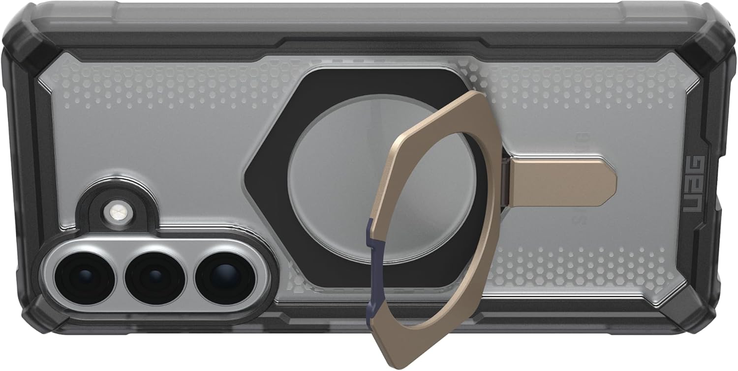 URBAN ARMOR GEAR UAG for Samsung Galaxy S26 Plus Case 6.7" with Kickstand Plasma XTE - Magnetic Charging Compatible Transparent Rugged Military Drop Tested Protective Cover, Ash/Titanium