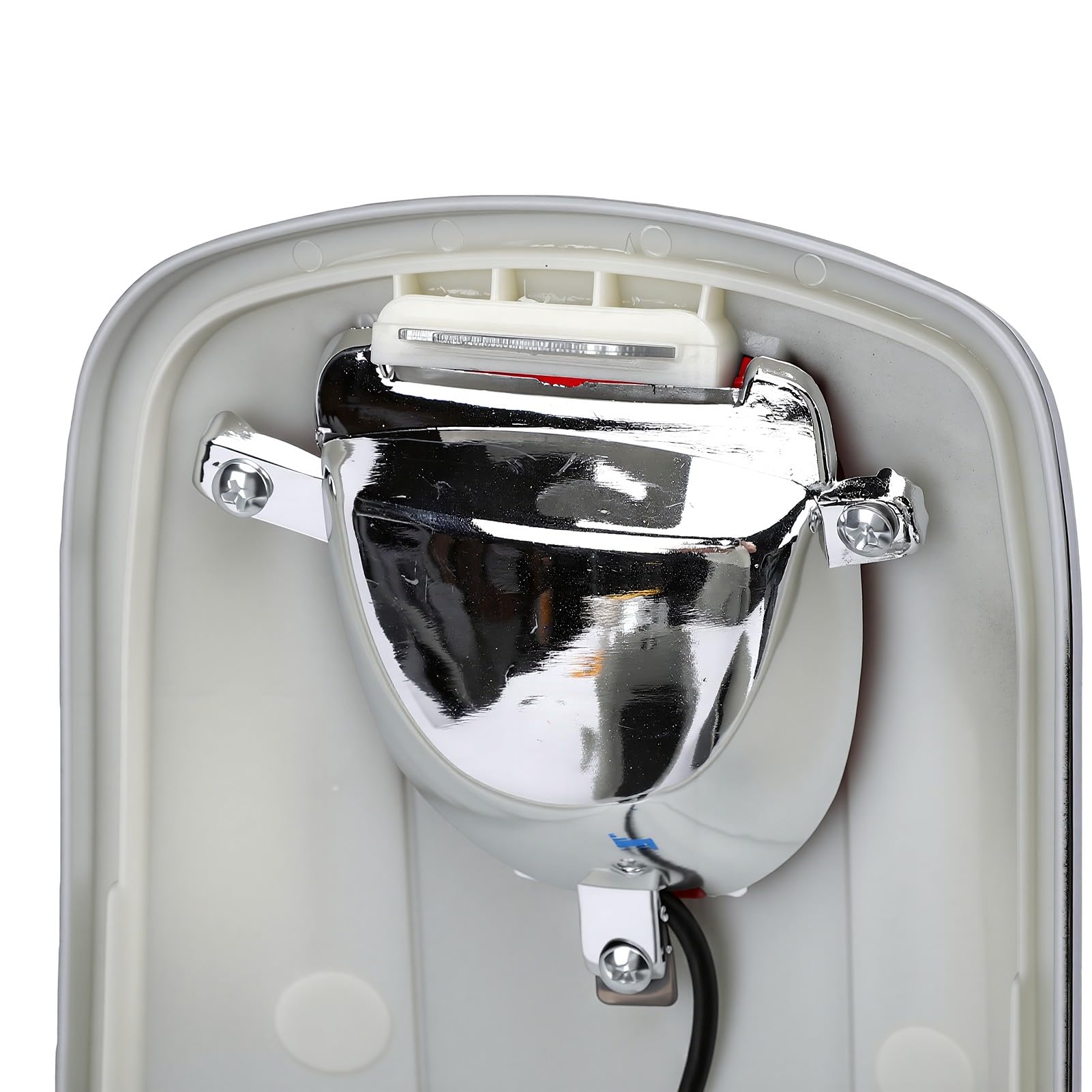 Aramox Borse Laterali Rigide per Moto, Borsa Laterale Rigida da 22 Litri con Chiusura e Apertura Superiore, in Plastica ABS Impermeabile, Nera Lucida, con Indicatori di Direzione,