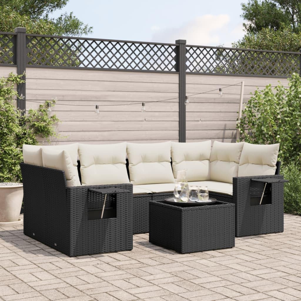 Patio Sofa Set Black Furniture Set