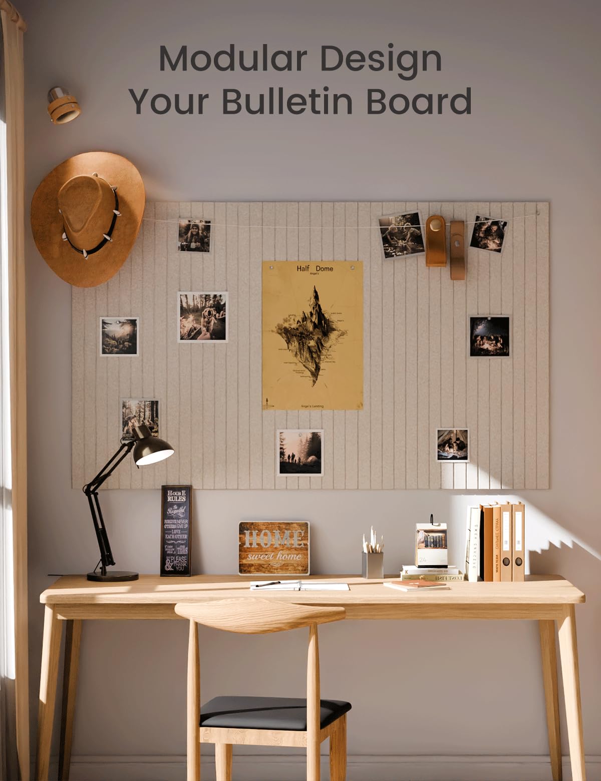 Large Felt Bulletin Board W216