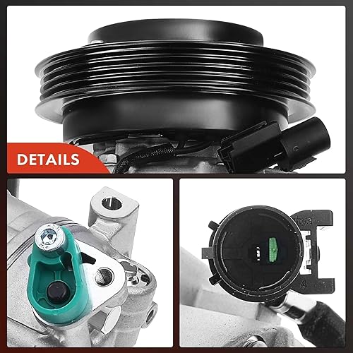 Miniatura 8 de A-Premium Compresor A/C con embrague compatible con Hyundai Elantra 2.0L 2007-2012