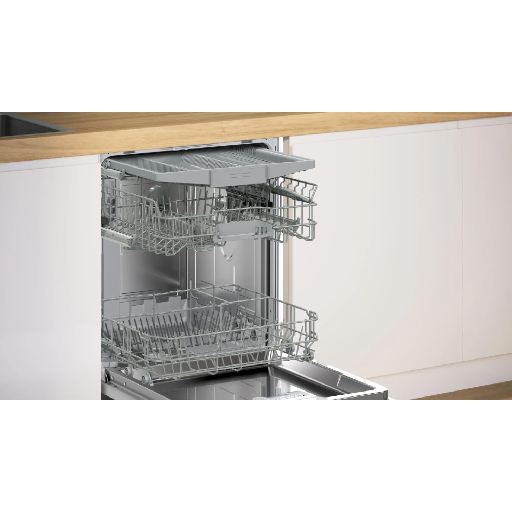 Bosch SMV25EX06F Series 2 - Dishwasher, Built-in, Info Light | 60 cm, Induction motor, Upper basket adjustable to 3 heights, AquaStop, red indicator light