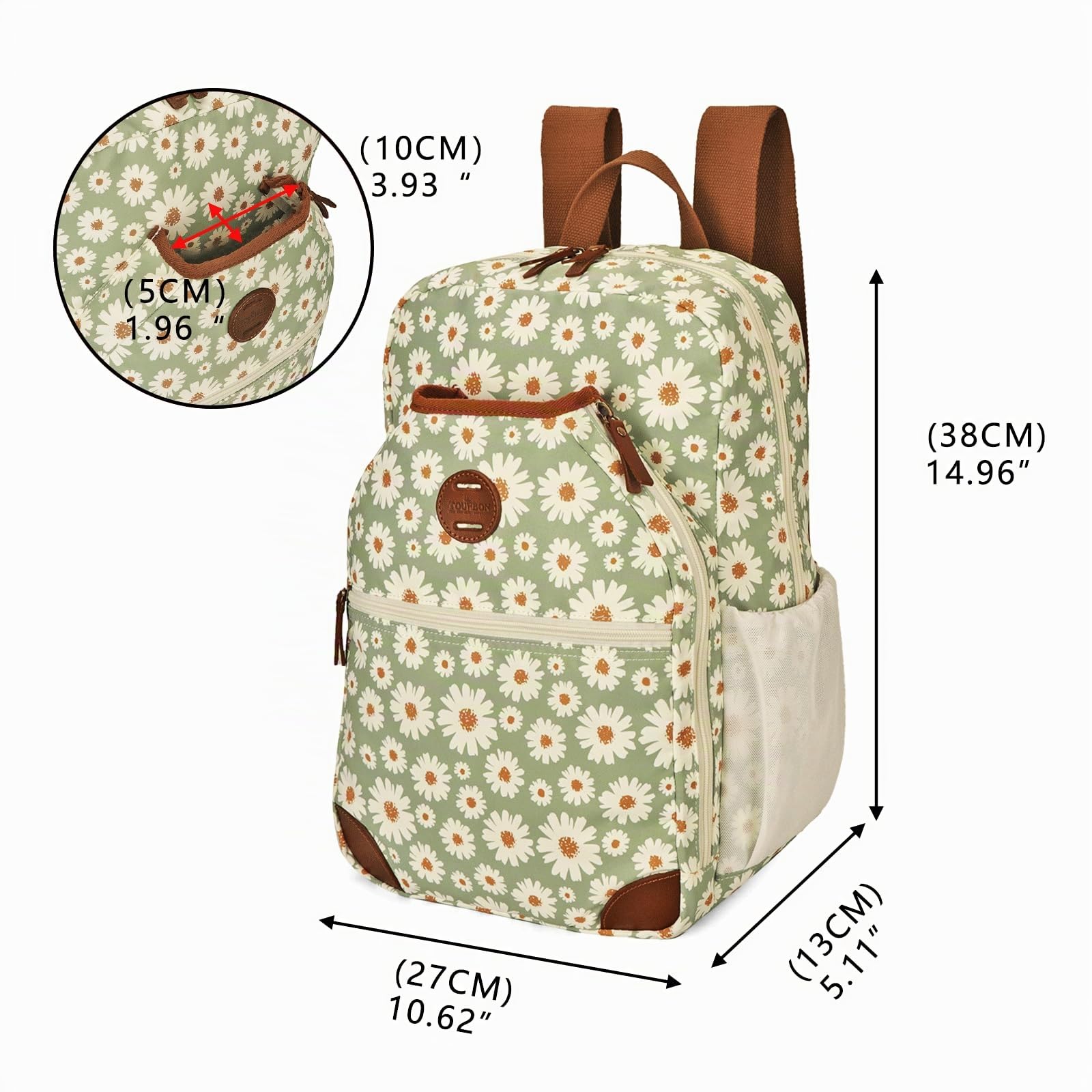 Tourbon Sac à dos de tennis pour vélo, badminton, raquette, tennis, grand sac de sport pour femme