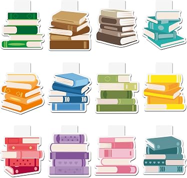 Yopyame Cute Magnetic Bookmarks Bulk - 36PCS Book Tracker Magnetic Bookmarks 12 Bookshelf Design Bookmark for Book Lovers Kids Double Sided Reading Page Markers for Adults Reading Lovers Classroom