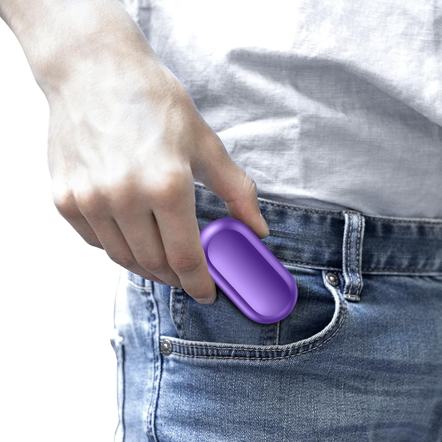 kurdene Wireless Earbuds Bluetooth 5.3 in Ear Buds Light Weight Headphones,Deep Bass Sound,Built in Mics Headset,Clear Calls Earphones for Sports Workout Purple - Image 8