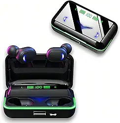Fone De Ouvido Sem Fio Bluetooth E10 Compatível Com Android Iphone Notebook Resistente a Água Com Carregador Portátil