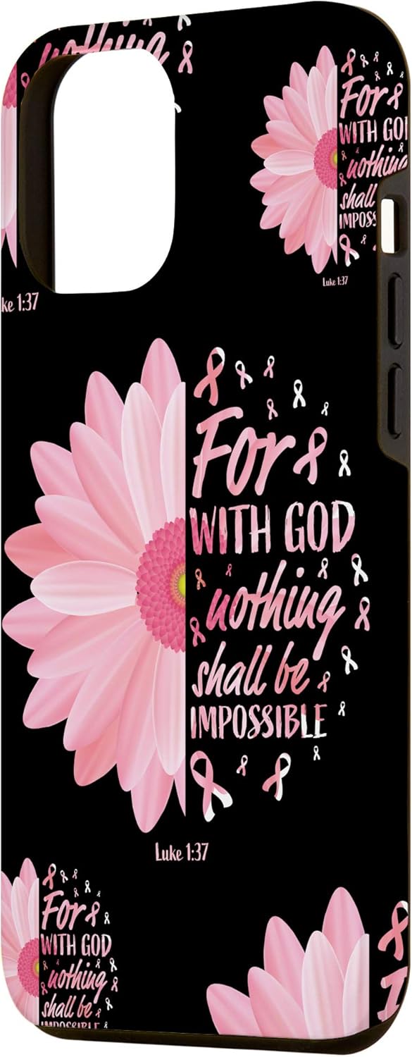iPhone 12 Pro Max Christian Breast Cancer Phone Cases Breast Cancer Awareness Case