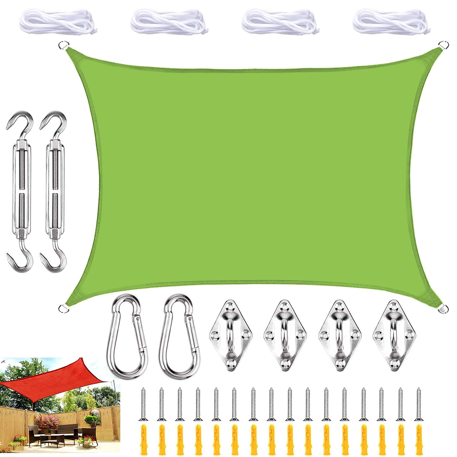 Toile ombrage imperméable contre la chaleur et les UV sur le balcon