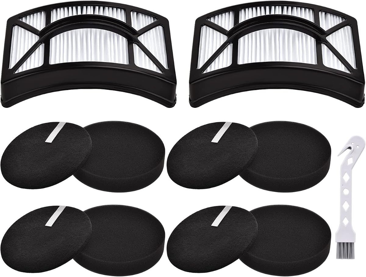 Anewise Filter for Bissell CleanView 2486 2487 2492 PowerClean 2494 Vacuum | for Bissell CleanView 2490 Swivel Pet Vacuum, Part #1604130, 1601972, 1608225, 2 HEPA+4 Foam & Felt Filters Replacement