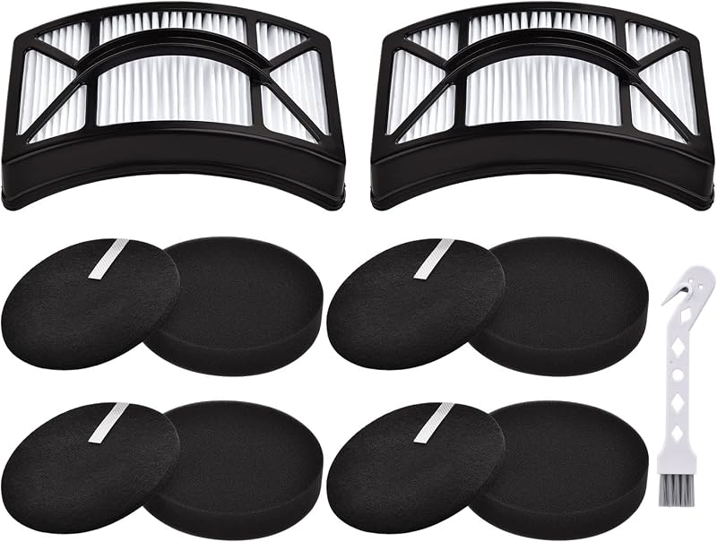 Anewise Filter for Bissell CleanView 2486 2487 2492 PowerClean 2494 Vacuum | for Bissell CleanView 2490 Swivel Pet Vacuum, Part #1604130, 1601972, 1608225, 2 HEPA+4 Foam & Felt Filters Replacement