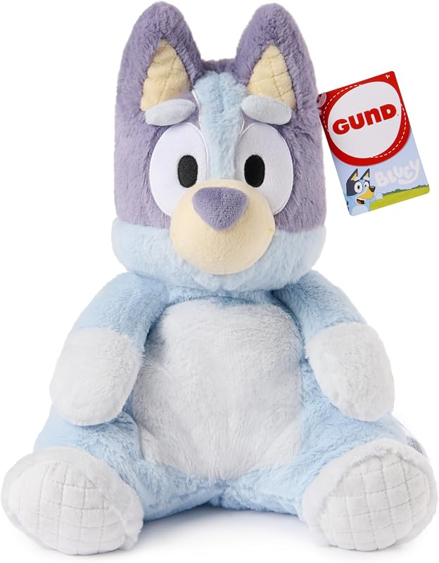 Bluey Official Oh So Snuggly Bluey Peluche de 12,5 pulgadas, mayores de 0años | Los acolchados estimulan el aprendizaje sensorial táctil durante el juego de simulación temprano; enseña autoaprendizaje y exploración táctil