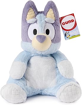 GUND Official Bluey Oh So Snuggly Plush, Bluey Plushies, Stuffed Animal Sensory Toy for Babies and Toddlers, Blue, 12.5”