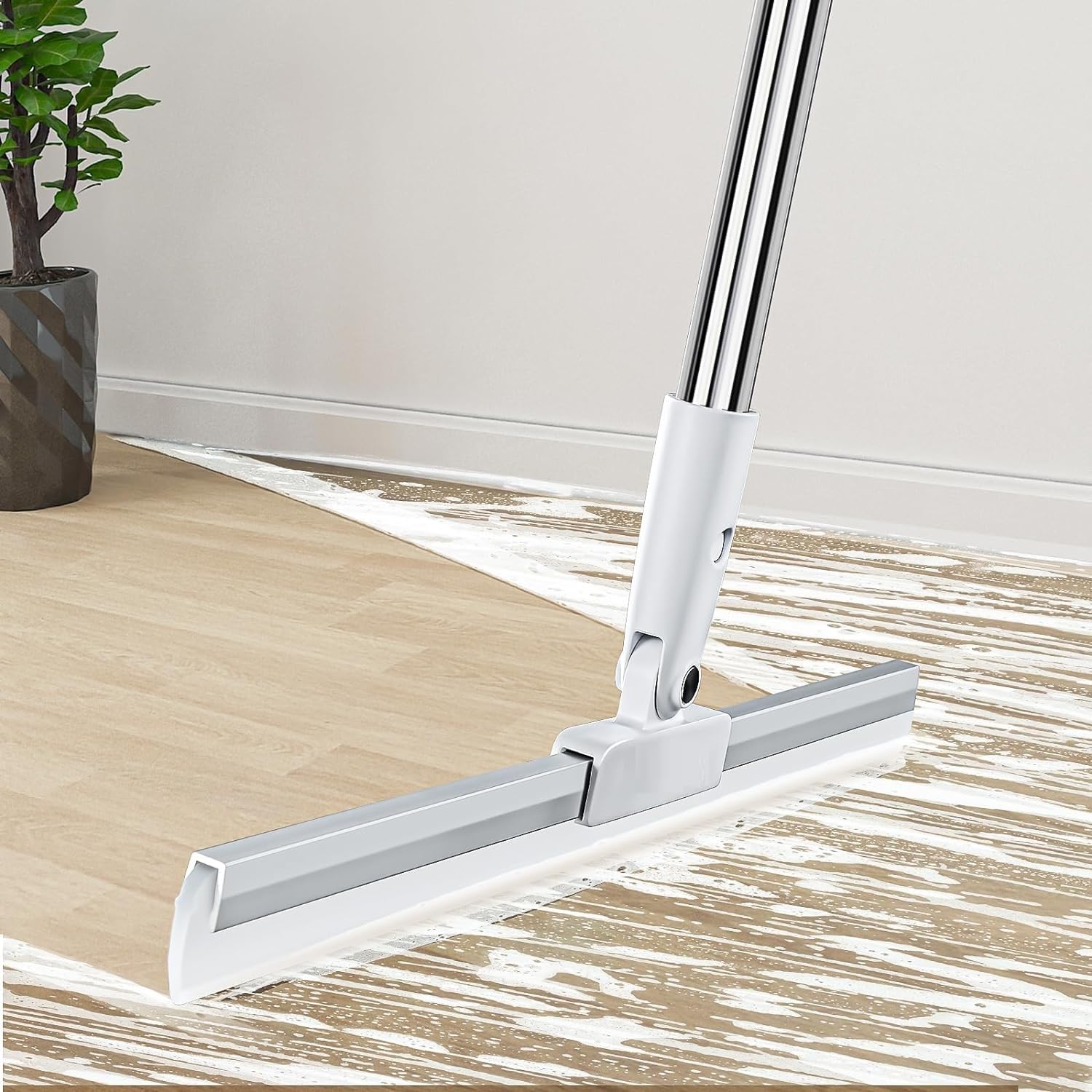 NORIDY Floor Squeegee with 180° Rotating Head, Squeegee for Floor with 52 Long Handle, Squeegee Broom, Squeegee for Window Cleaning, Bathroom Tile, Garage Concrete, Deck, Shower Glass (B0D9Q477GD) Amazon Price History, Amazon Price Tracker