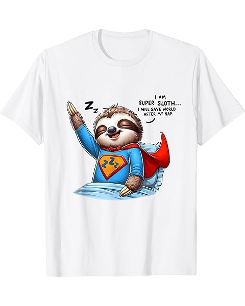 Funny Sloth Women Shirt Sloth Lovers for Kids and Girls T-Shirt