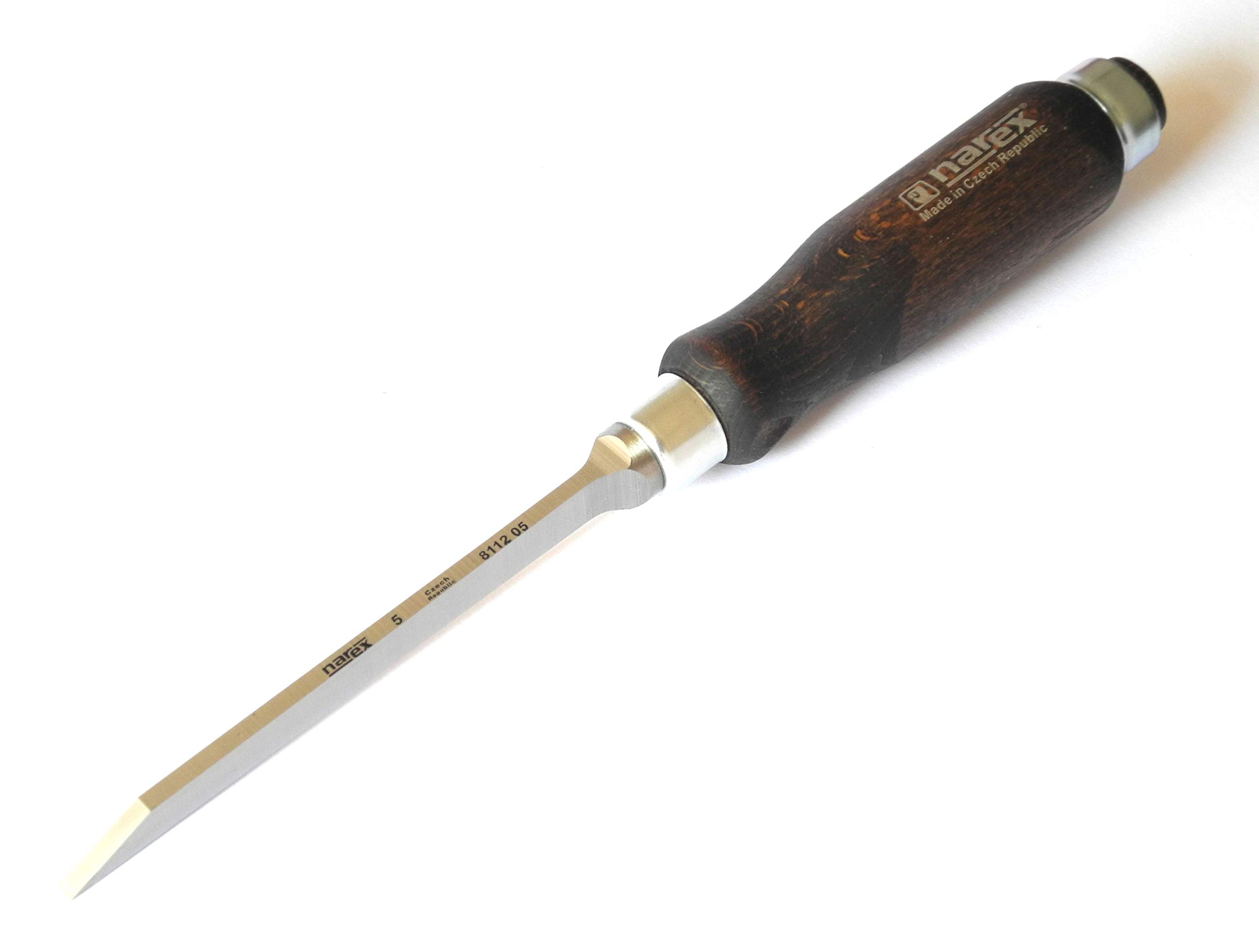 Narex Ciseaux à Bois/Bédane avec Manche en Bois pour Trous des Chevilles Ouvrières - 5 mm