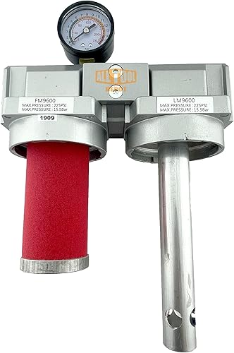 Miniatura 7 de Sistema de secado desecante de filtro de coalescencia de 2 etapas de grado industrial NPT de 34 "NPT SUPER DUTY para líneas de aire comprimido,