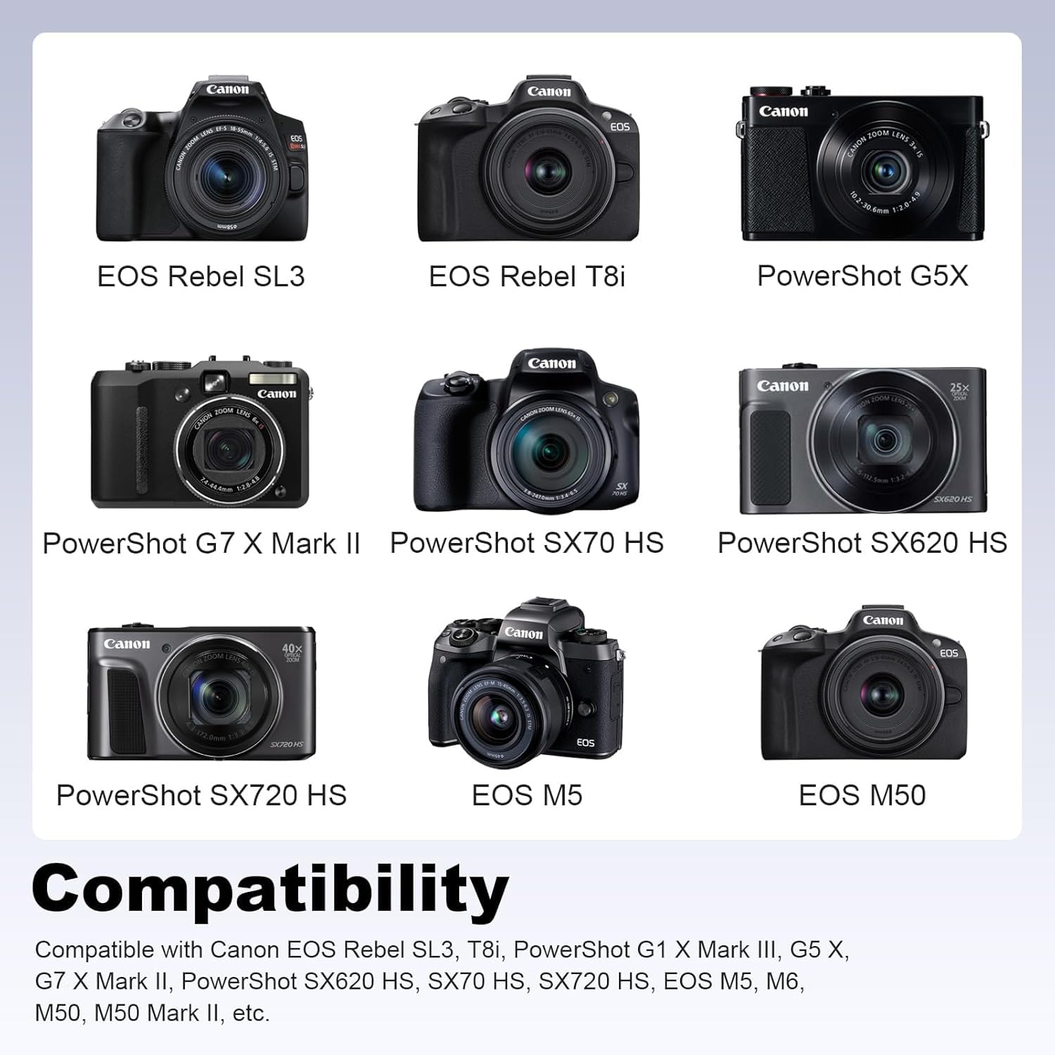 IFC-600PCU Kabel do transmisji danych kompatybilny z Canon PowerShot SX620 HS, SX720 HS, SX730 HS, SX740 HS, G7 X Mark II, G9 X, G9 X Mark II, EOS M5, EOS M6 i nie tylko