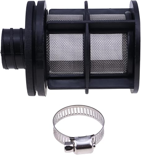 Miniatura 6 de ZTUOAUMA Kit de filtro de admisión de aire de 0.984 in silenciador silenciador con abrazadera de sello compatible con Webasto Dometic Eberspacher