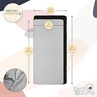 Vista 7 de Byrd & Blume Cubierta de lactancia de maternidad, transpirable, ligera, cubierta de lactancia materna, chal bufanda, poncho completo 360 Gris