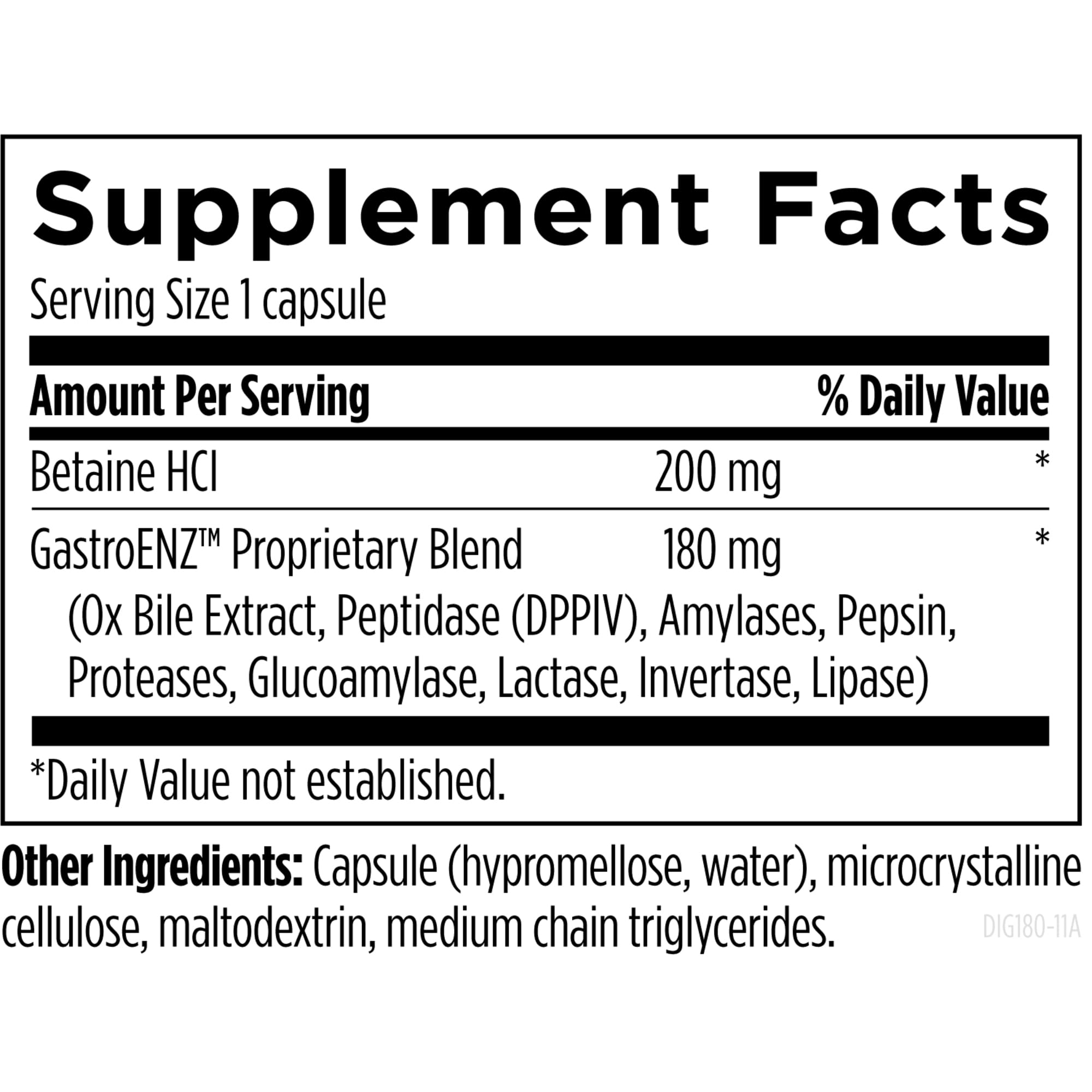 Designs for Health Digestzymes, Gas & Bloating Relief, 180 Capsules — Amazon image 3