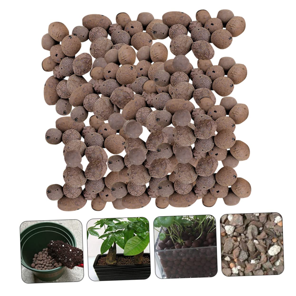 Happyyami 1opakowanie Ceramsite Do Ogrodnictwa Materiał Drenażowy Oddychający Idealny Do Roślin Doniczkowych i Akwariów Poprawiający Wzrost i Kompaktowanie Gleby Bezwonny Lekki