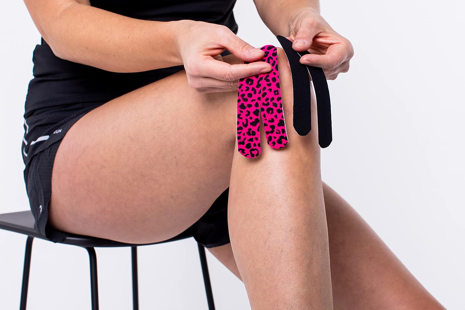 CureTape Sports | Kinesiology Tape for Muscle & Joint Pain | Elastic Therapeutic Tape | Waterproof Athletic Tape | Medical K Tape | 25% Stronger Adhesion | Panther Power | 2inx8ft | (Pack of 3)