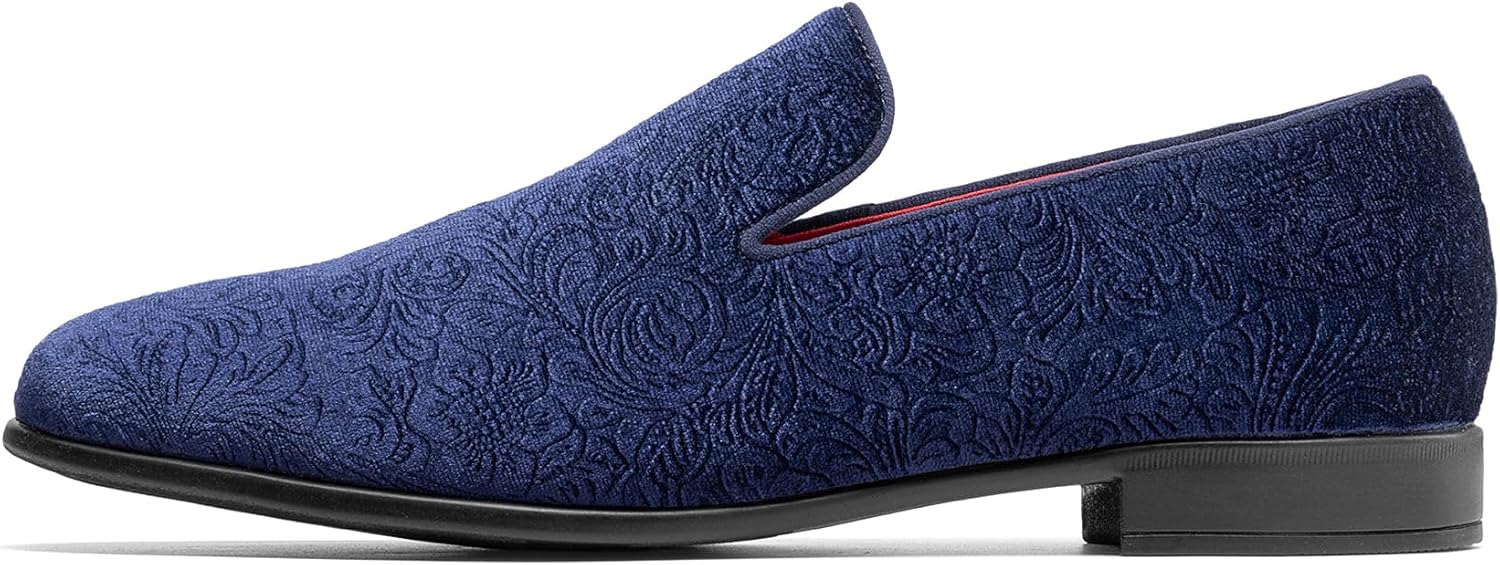 Bruno Marc Men's Dress Loafers Velvet Tuxedo Slip-on Shoes Wedding Party Red Bottom for Male - Image 3
