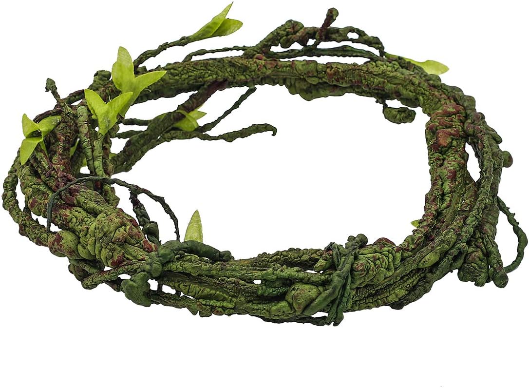 CRMADA Jungle Vines Flexible Pet Habitat Decor, Perfect for Chameleons Snakes Lizards