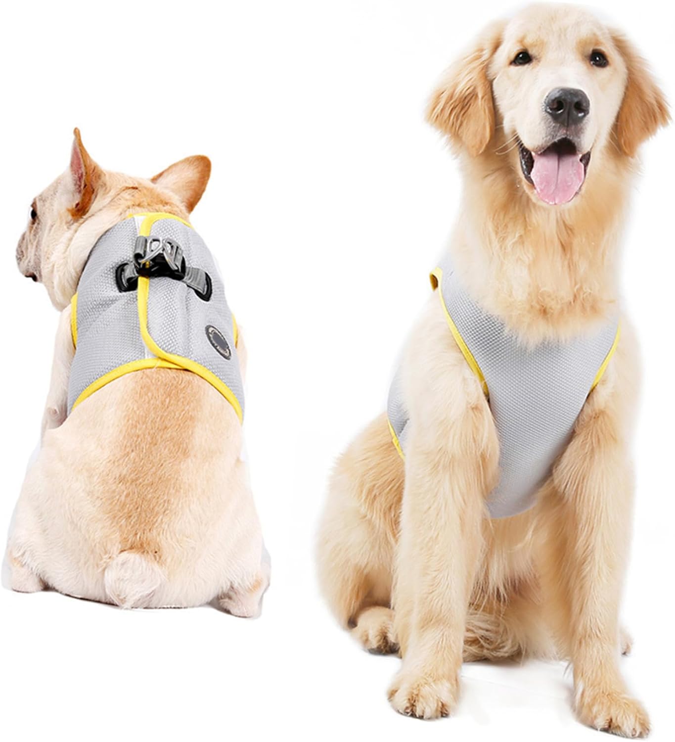 UKCOCO Stylish Pet Supplies Summer Pet Cooling Harness Breathable Chest Back Vest Chest Strap Cooler Dog Puppy Breathable Harness- Size L
