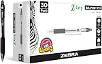 Zebra Pen Z-Grip Point de bille rétractable Pen, Encre lisse, pointe fine, 0.7mm, École & Fournitures de bureau, idéales pour les notes, le journal et l'utilisation planificateur, l'encre bleue, 12-Pack (23920)