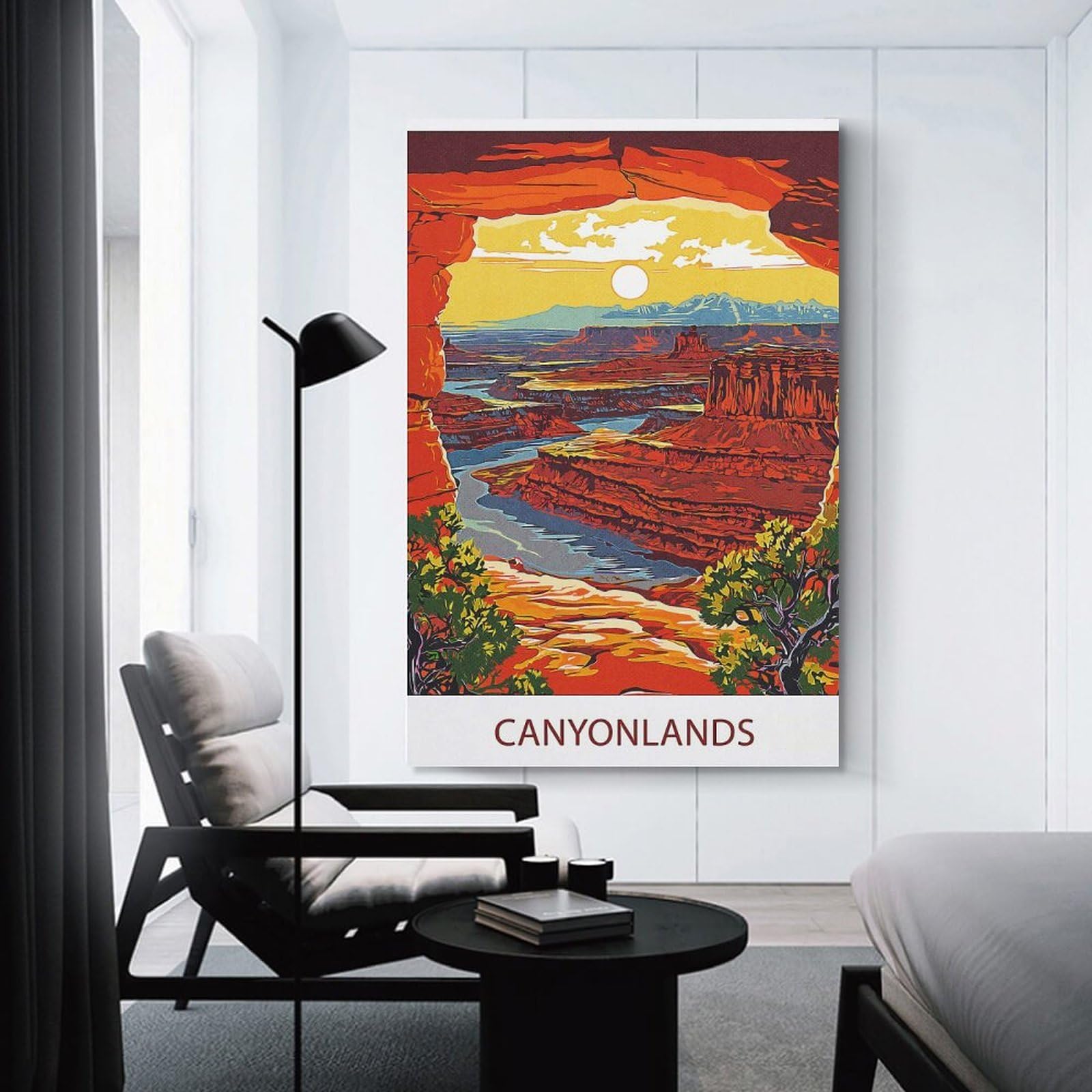 Junmoney Home Decor Wall Art Canyonlands National Park(2), 08x12inch(20x30cm), for Flats, Guest Rooms Or Compact Rooms, Wall Decor with Flexible Room Appeal