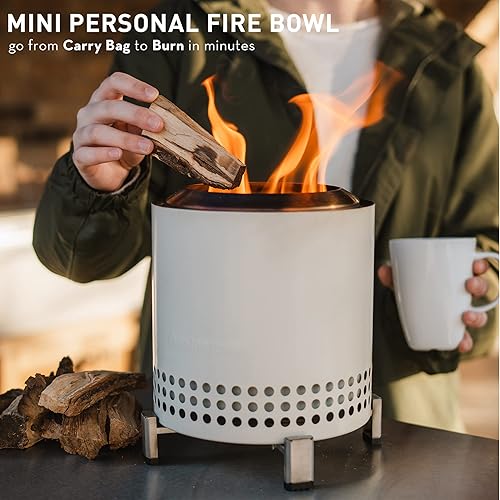 Miniatura 72 de Solo Stove Mesa - Fogón de mesa con soporte, mini fogata de bajo humo para exteriores uso urbano y en suburbios, alimentado por pellets o madera