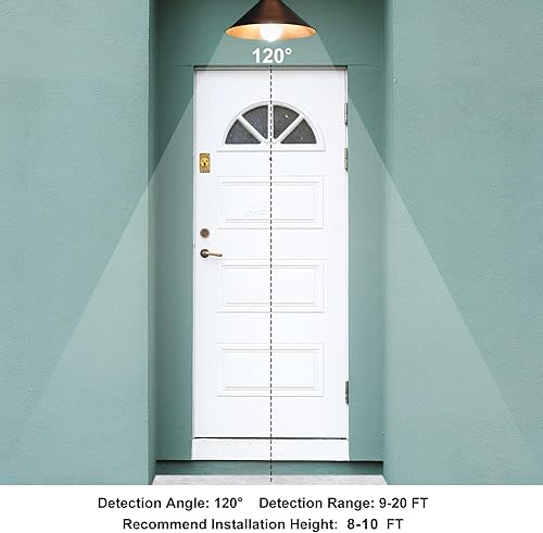 Miniatura 5 de GshionLyfe Bombillas con sensor de movimiento, de anochecer a amanecer, de 8 W, 800 lm (equivalente a 60 W), 5000 K blanco frío, A19 E26E27 UL,